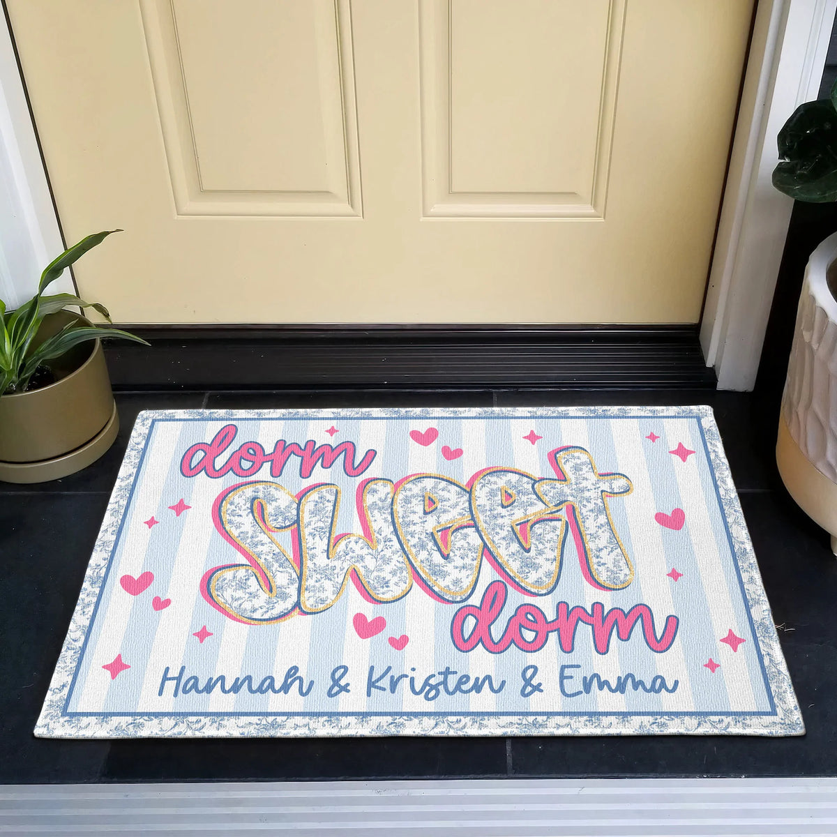 Dorm Sweet Dorm - Personalized Doormat