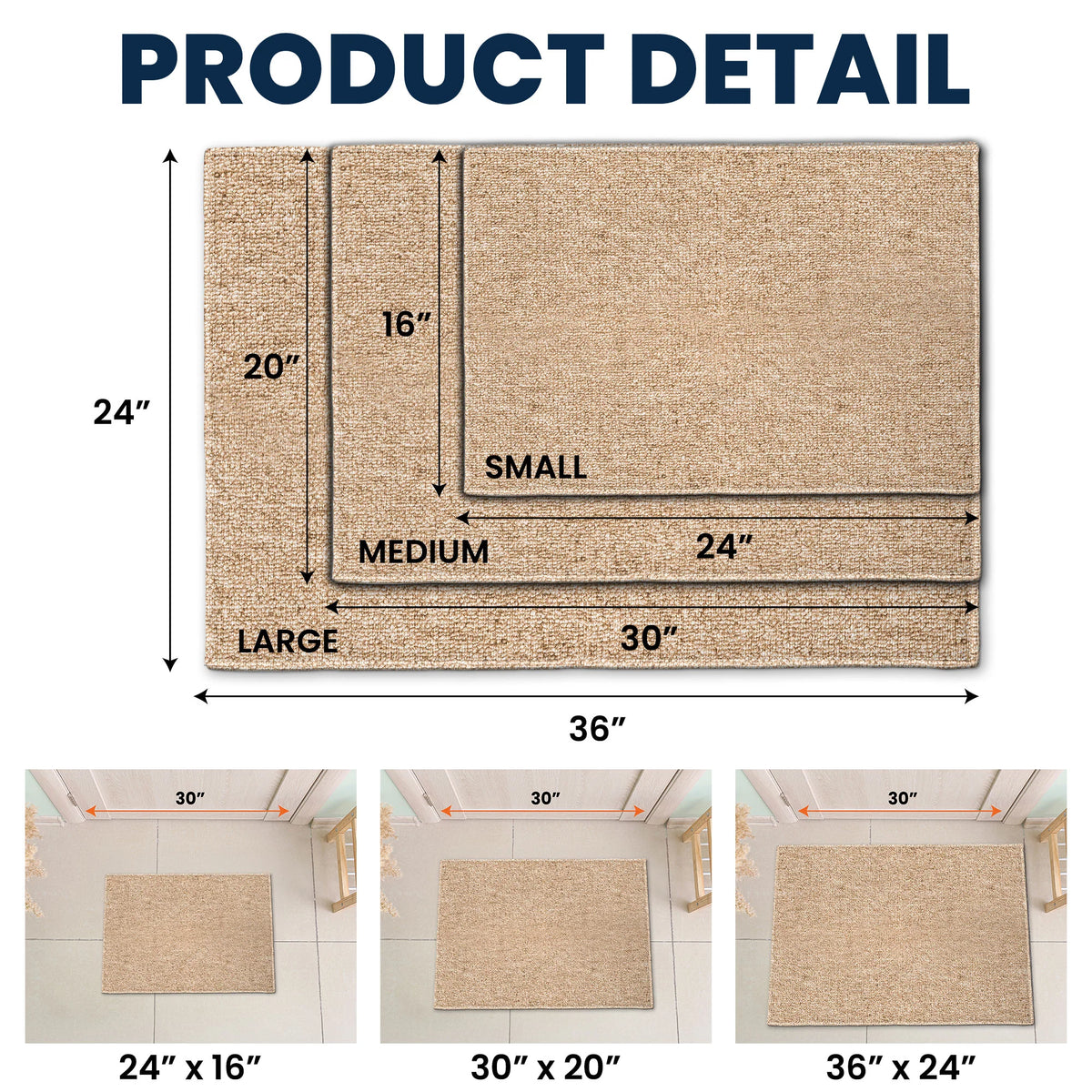 Stripes Pennant Dorm Room - Personalized Doormat